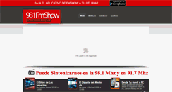 Desktop Screenshot of 981fmshow.com